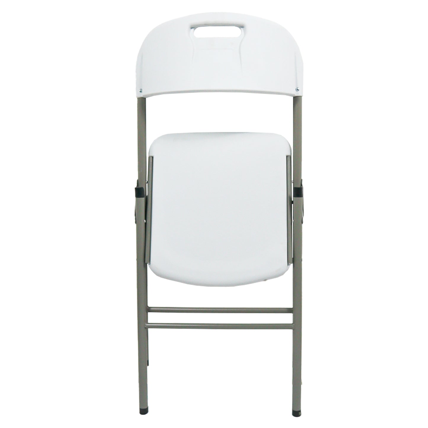 Silla blanca plegable con doble refuerzo