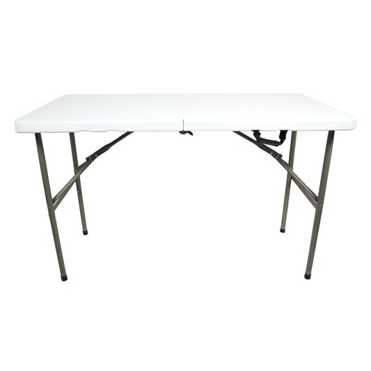 Mesa MODAMOB plegable tipo portafolio 1.22 metros, altura 74cm, ancho 61cm, Color Blanco