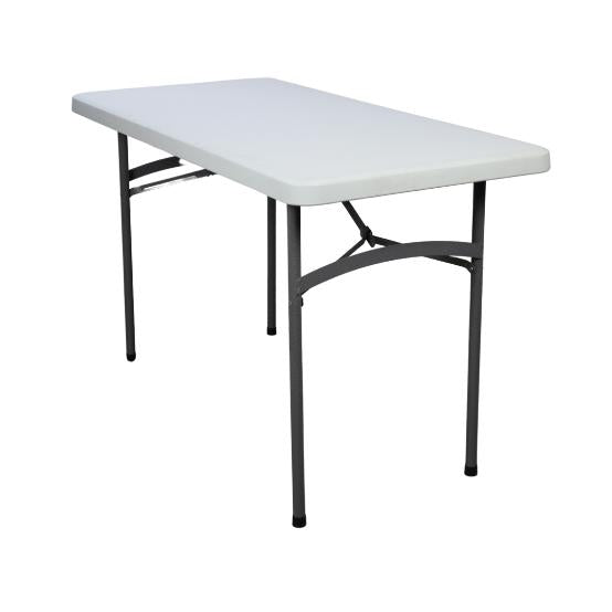 Mesa Blanca de Plastico 1.52mts, 152x76x74cm, calibre 25mm