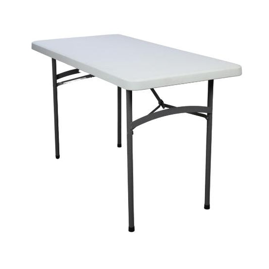 Mesa Blanca de Plastico 1.52mts, 152x76x74cm, calibre 25mm