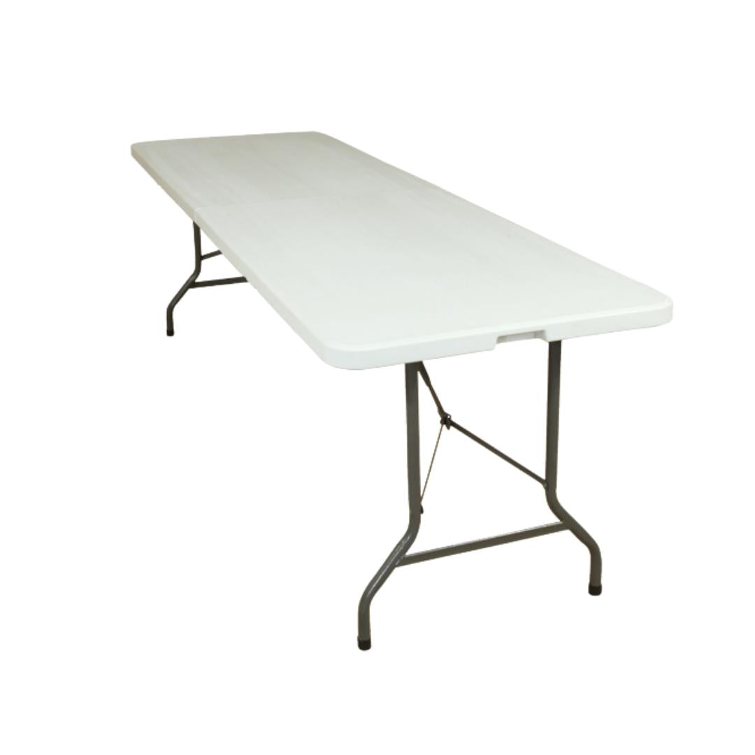 Mesa MODAMOB plegable tipo portafolio 2.44x0.76x0.74Mts, tubo 25mm diametro, panel 4.3cm