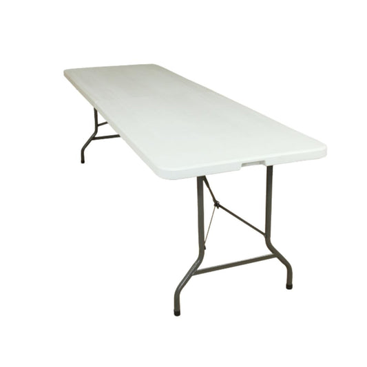 Mesa MODAMOB plegable tipo portafolio 2.44x0.76x0.74Mts, tubo 25mm diametro, panel 4.3cm
