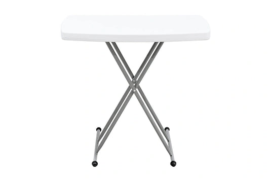 Mesa MODAMOB Plegable con ajuste de altura: base de la mesa 76cmx50cm. 3 niveles de altura: 70.5cm, 61cm, 46.5cm, empaques uso rudo
